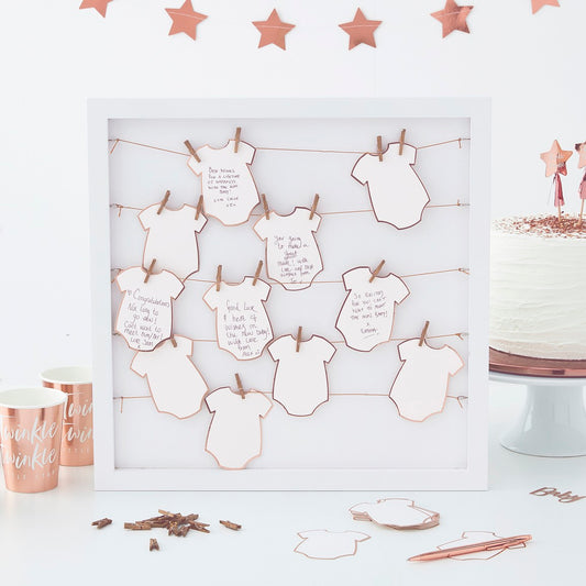 Twinkle Twinkle Peg And String Frame Guestbook