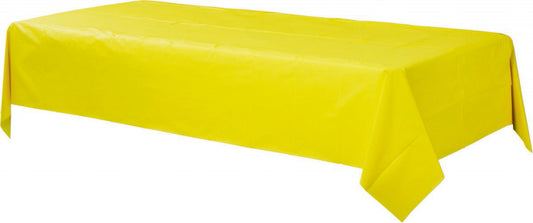 Plastic Rectangular Tablecover-Yellow Sunshine