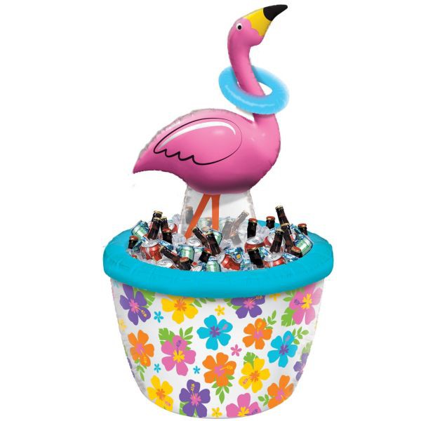 Inflatable Flamingo Ring Toss Game & Cooler
