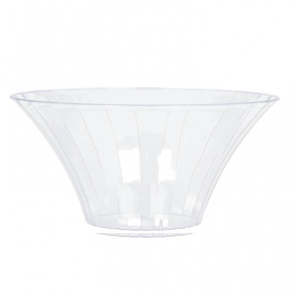 Flared Bowl Plastic Clear Medium 23cm