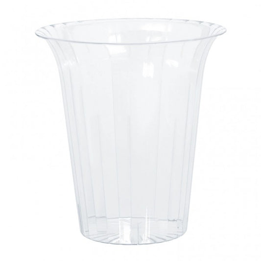Flared Cylinder Plastic Clear Small