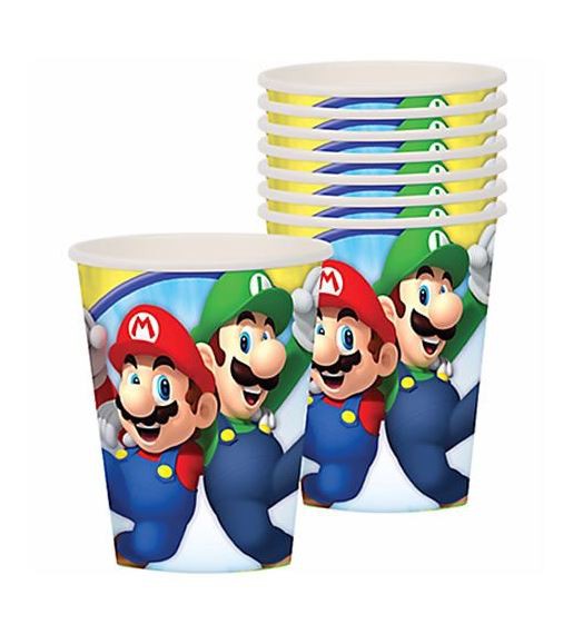 Super Mario Brothers 266ml Cups