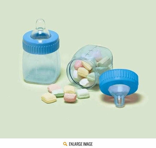 Baby Shower Bottles Favor Containers Blue