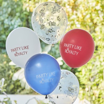 Coronation Party Latex Balloons