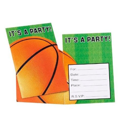 Basketball Fan Folded Invitations