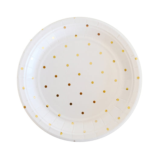 Gold Spots Large Plate