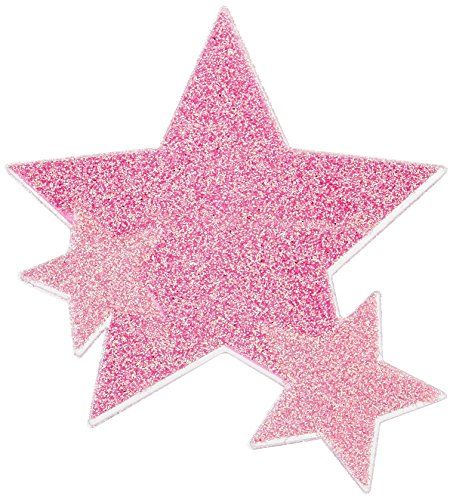 Glitter Star Body Jewelry Team Spirit - Pink