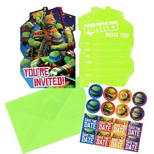 Teenage Mutant Ninja Turtles Postcard Invitations