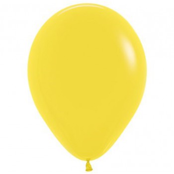 Sempertex 30cm Fashion Yellow Latex Balloons 020, 25PK