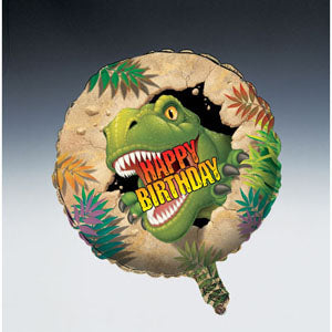 45cm Dino Blast Happy Birthday Foil Balloon