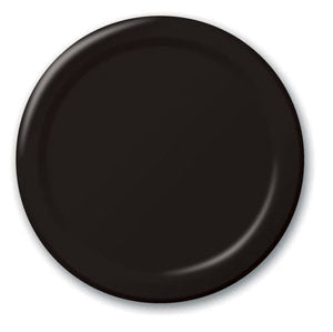 Black Velvet Dinner Plates Paper 23cm
