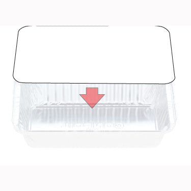 Board Lid To Fit 7119 And 7219 Foil Containers - Pack of 100