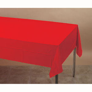 Classic Red Tablecover Plastic 137cm x 274cm