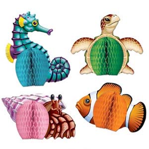 Mini Sea Creatures Honeycomb Centrepieces