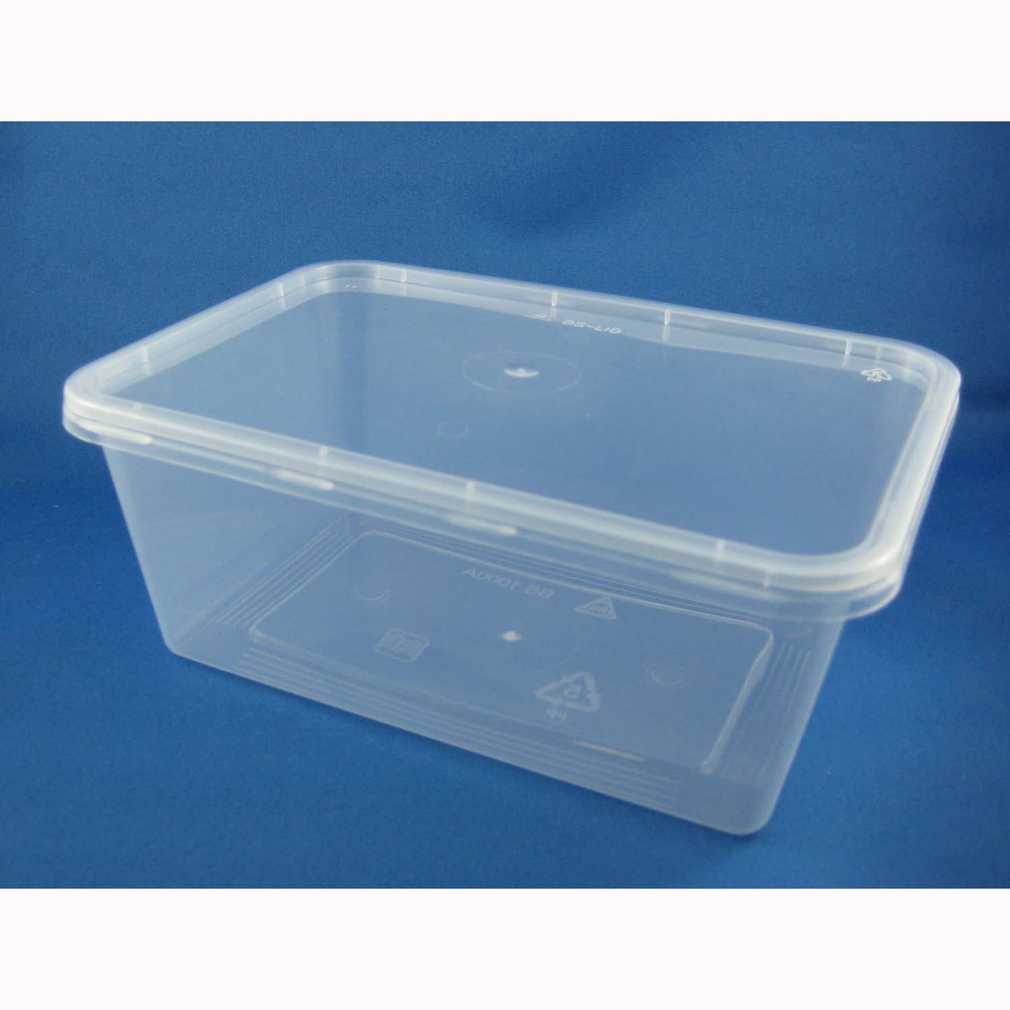 1000ml Rectangle Container + Lid - Pack of 50