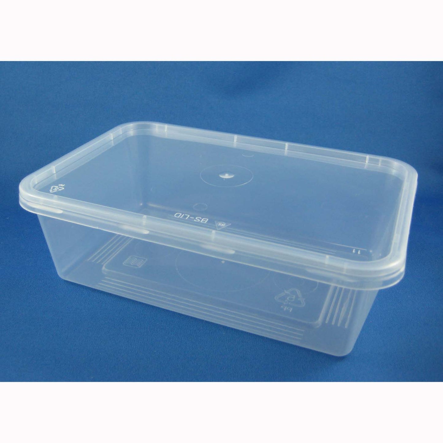 500ml Rectangle Container + Lid - Pack of 50