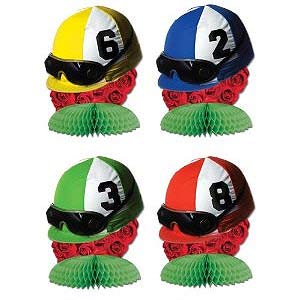 Jockey Helmets Mini Honeycomb Centrepieces