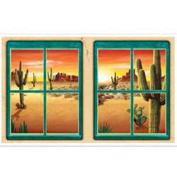 Western Desert Window Decorations Insta-Theme Props