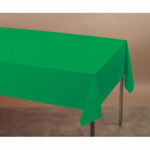 Emerald Green Tablecover Plastic 137cm x 274cm
