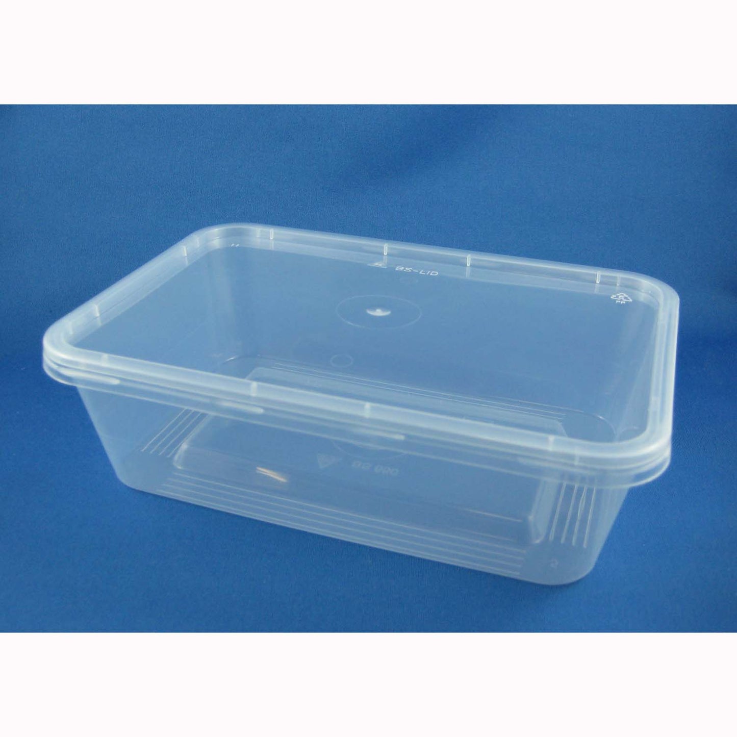 750ml Rectangle Container + Lid - Pack of 50