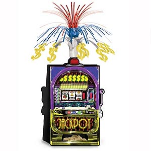 Casino Slot Machine Jackpot Cascade Centrepiece