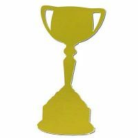 300mm Cutouts Trophy Cup Gold