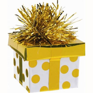 Balloon Gift Package Weight Gold Dots