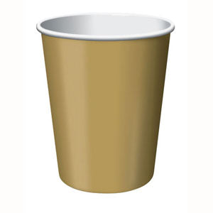 Glittering Gold Cups Paper 266ml