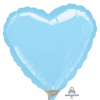 10cm Heart Pastel Blue A10