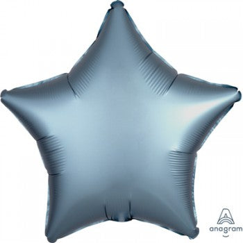 45cm Standard XL Satin Luxe Steel Blue Star S18